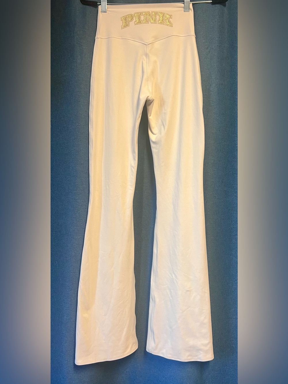 Victoria's Secret Flare Leggings in Cream Size Small